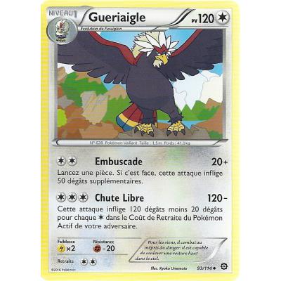 Acheter Carte Pokemon - XY11- Offensive vapeur - Gueriaigle - PV 120 - 93/114 - Peu Commune - VF État correct - 16,00 € Carte Pokemon - XY11- Offensive vapeur - Gueriaigle - PV 120 - 93/114 - Peu Commune - VF État correct - Asmodee reconditionné disponible sur Fnac