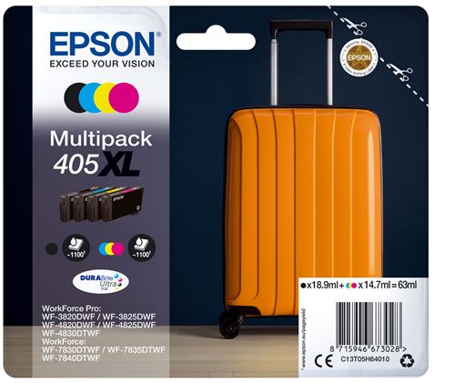 Pack de Cartouche d'encre Epson PACK Valise 4 couleurs XL État correct - Epson reconditionné disponible sur Fnac
