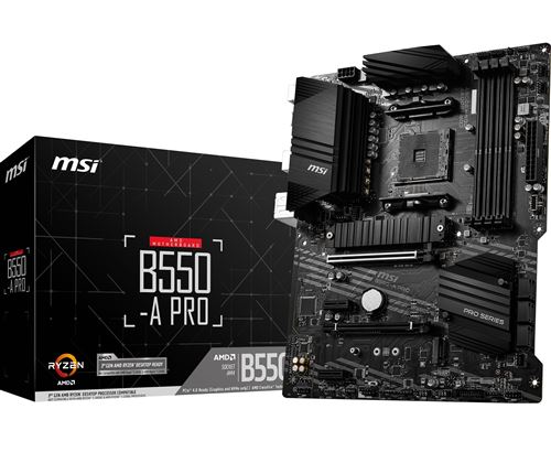 Carte mère MSI B550-A PRO ATX Socket AM4 Chipset AMD B550 État correct - MSI reconditionné disponible sur Fnac