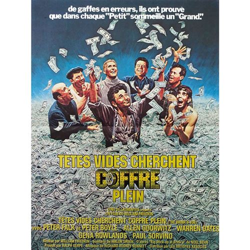 Têtes vides cherchent coffre plein - 1978 - Peter Falk - 40x60cm - Affiche État correct - N/A reconditionné disponible sur Fnac