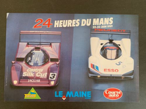 24H du Mans - 1991 - Jaguar - AFFICHE État correct - N/A reconditionné disponible sur Fnac