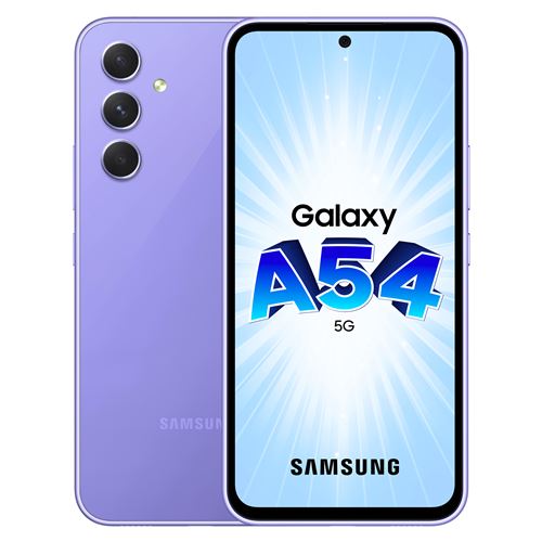Smartphone Samsung Galaxy A54 6,4"" 5G Nano SIM 128 Go Lavande État correct - Samsung reconditionné disponible sur Fnac