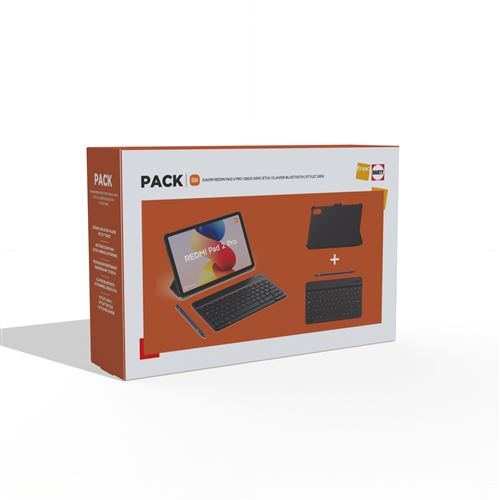 Pack Tablette Tactile Xiaomi Redmi Pad 2 Pro 12,1"" 128 Go Gris + Etui Noir + Clavier Bluetooth Noir + Stylet Gris État correct - Xiaomi reconditionné disponible sur Fnac