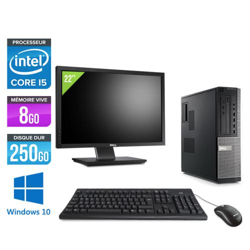 Acheter Pc Dell Optiplex 790 Desktop + Ecran 22'' - Noir - Intel Core i5-2400 / 3,10 GHz - RAM 8 Go - HDD 250 Go - DVD - Gigabit Ethernet - Windows 10 Professionnel État correct - 319,00 € Pc Dell Optiplex 790 Desktop + Ecran 22'' - Noir - Intel Core i5-2400 / 3,10 GHz - RAM 8 Go - HDD 250 Go - DVD - Gigabit Ethernet - Windows 10 Professionnel État correct - reconditionné disponible sur Fnac
