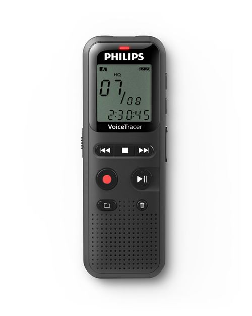 Dictaphone numérique Philips VoiceTracer DVT1160 Noir État correct - Philips reconditionné disponible sur Fnac