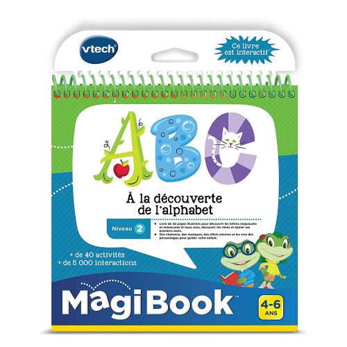 Livre éducatif VTech Magi Book ABC à la découverte de l’alphabet État correct - VTech reconditionné disponible sur Fnac