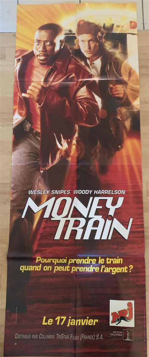 Affiche de Cinéma Originale - Money Train - 1995 - Woody Harrelson - 60x160cm État correct - N/A reconditionné disponible sur Fnac