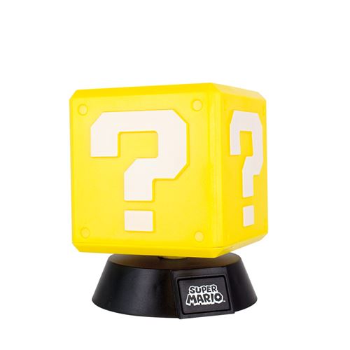 Lampe 3D Nintendo Super Mario Bloc Question 10 cm État correct - Paladone reconditionné disponible sur Fnac