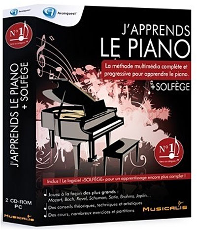 J'apprends le piano et le solfège État correct - Avanquest reconditionné disponible sur Fnac