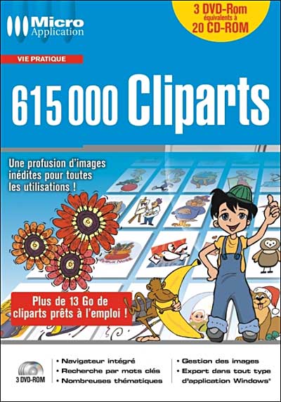 Acheter 615 000 Cliparts État correct - 39,19 € 615 000 Cliparts État correct - Avanquest reconditionné disponible sur Fnac