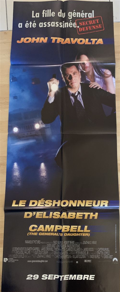 Acheter Affiche de Cinéma Originale - Le Déshonneur d'Elisabeth Campbell - John Travolta - 60x180cm État correct - 11,99 € Affiche de Cinéma Originale - Le Déshonneur d'Elisabeth Campbell - John Travolta - 60x180cm État correct - N/A reconditionné disponible sur Fnac