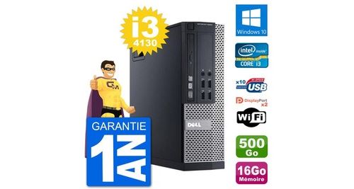 Pc dell 9020 sff intel core i3-4130 ram 16go disque dur 500go windows 10 wifi État correct - N/A reconditionné disponible sur Fnac