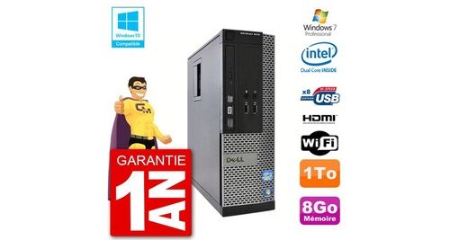 Pc dell 3010 sff intel g640 ram 8go disque dur 1to graveur dvd wifi w7 État correct - N/A reconditionné disponible sur Fnac