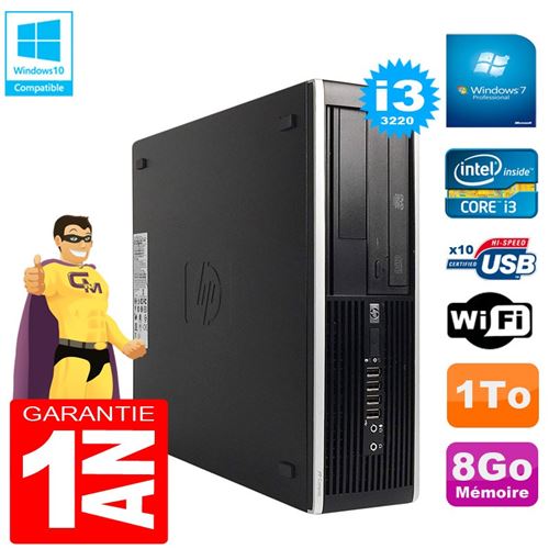 Pc hp compaq pro 6300 sff i3-3220 ram 8go disque 1to graveur dvd wifi w7 État correct - Hewlett-Packard reconditionné disponible sur Fnac
