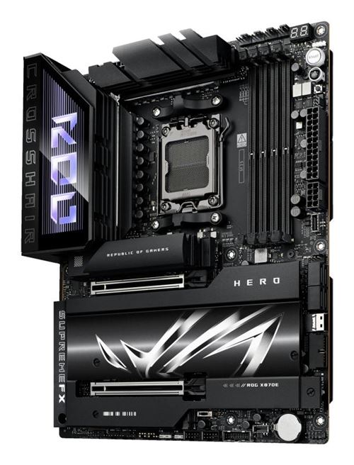 Carte mère ASUS ROG CROSSHAIR X870E HERO ATX Socket AM5 Chipset AMD X870E État correct - Asus reconditionné disponible sur Fnac