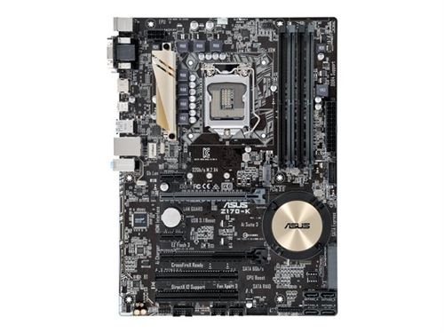 Acheter ASUS Z170-K - Carte-mère - ATX - LGA1151 Socket - Z170 Chipset - USB 3.0, USB 3.1, USB-C - Gigabit LAN - carte graphique embarquée (unité centrale requise) - audio HD (8 canaux) État correct - 400,96 € ASUS Z170-K - Carte-mère - ATX - LGA1151 Socket - Z170 Chipset - USB 3.0, USB 3.1, USB-C - Gigabit LAN - carte graphique embarquée (unité centrale requise) - audio HD (8 canaux) État correct - Asus reconditionné disponible sur Fnac