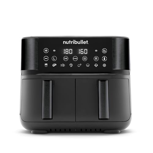Friteuse Nutribullet Air Fryer Double Bac NBA081B 2850 W Noir État correct - NutriBullet reconditionné disponible sur Fnac