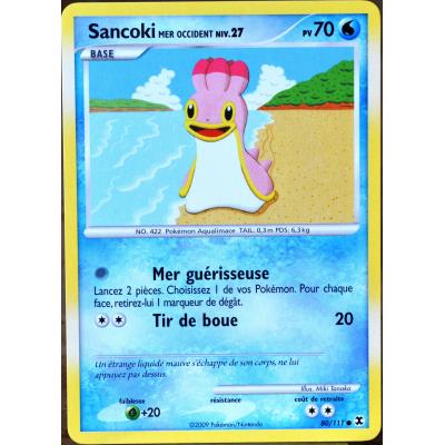 Acheter carte Pokémon 80 Sancoki Mer Occident Platine Rivaux Émergents État correct - 16,00 € carte Pokémon 80 Sancoki Mer Occident Platine Rivaux Émergents État correct - Pokémon reconditionné disponible sur Fnac