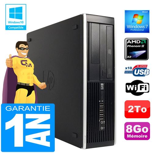 Acheter Pc hp compaq 6005 pro sff amd phenom ii ram 8go disque 2 to graveur dvd wifi w7 État correct - 209,00 € Pc hp compaq 6005 pro sff amd phenom ii ram 8go disque 2 to graveur dvd wifi w7 État correct - Hewlett-Packard reconditionné disponible sur Fnac