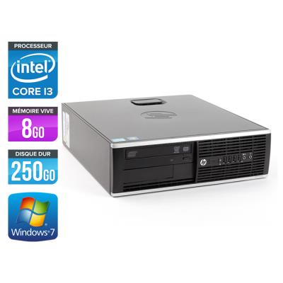 Unité centrale HP Elite 8200 SFF - Noir - Intel Core i3-2100 / 3.10 GHz - RAM 8 Go - HDD 250 Go - DVD - Gigabit Ethernet - Windows 7 Professionnel État correct - Hewlett-Packard reconditionné disponible sur Fnac