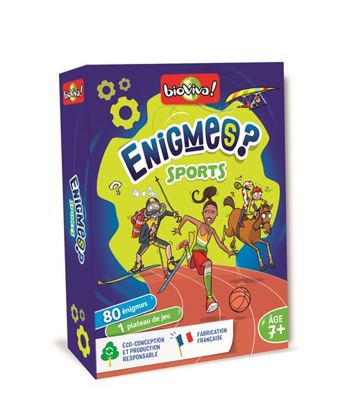 Jeu de cartes Bioviva Enigmes Sports État correct - Bioviva reconditionné disponible sur Fnac