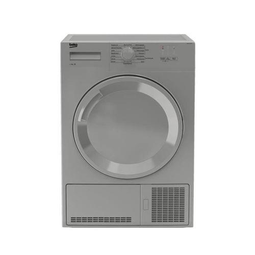 Beko DB7111PA0S - Sèche-linge - largeur : 59.7 cm - profondeur : 56.8 cm - hauteur : 84.6 cm - chargement frontal - argent État correct - Beko reconditionné disponible sur Fnac