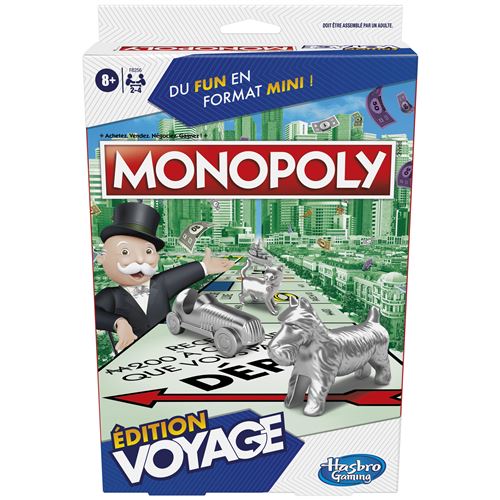 Jeu classique Monopoly Edition Voyage État correct - Monopoly reconditionné disponible sur Fnac