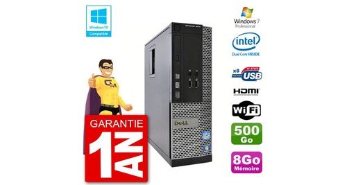 Pc dell 3010 sff intel g640 ram 8go disque dur 500go graveur dvd wifi w7 État correct - N/A reconditionné disponible sur Fnac