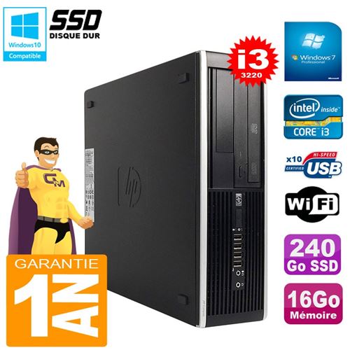 Acheter Pc hp compaq pro 6300 sff i3-3220 ram 16go disque 240go ssd graveur dvd wifi w7 État correct - 289,00 € Pc hp compaq pro 6300 sff i3-3220 ram 16go disque 240go ssd graveur dvd wifi w7 État correct - Hewlett-Packard reconditionné disponible sur Fnac