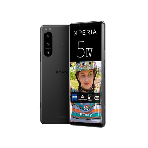 Smartphone Sony Xperia 5 IV 6.1"" 5G Double SIM 128 Go Noir État correct - Sony reconditionné disponible sur Fnac