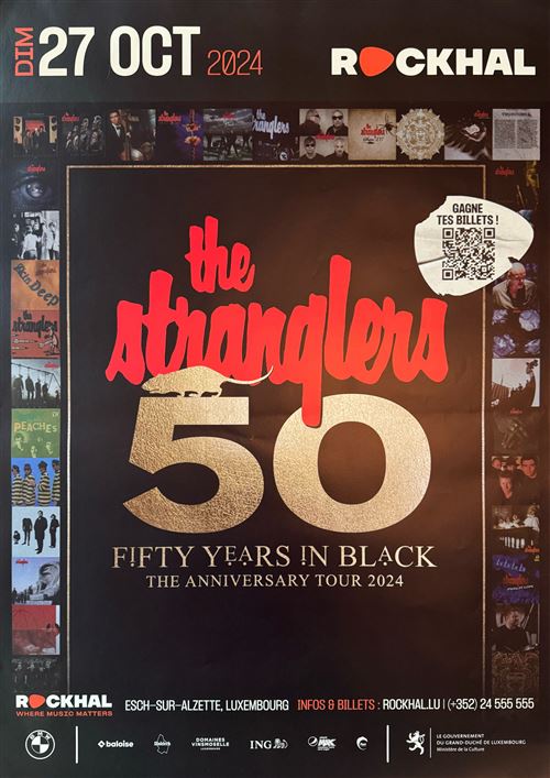 Acheter Affiche - The Stranglers - Fifty Years In Black The Anniversary Tour 2024 - 60x84cm État correct - 17,99 € Affiche - The Stranglers - Fifty Years In Black The Anniversary Tour 2024 - 60x84cm État correct - N/A reconditionné disponible sur Fnac