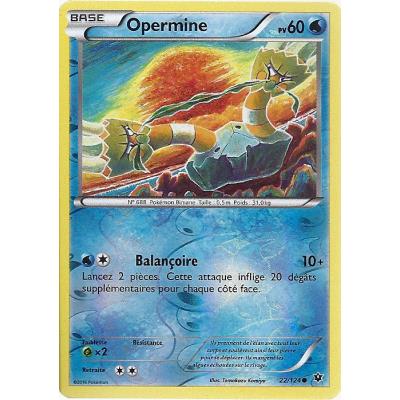 Carte Pokemon - XY10 - Impact des Destins - Opermine - PV 60 - 22/124 - Holo Reverse - VF État correct - Asmodee reconditionné disponible sur Fnac