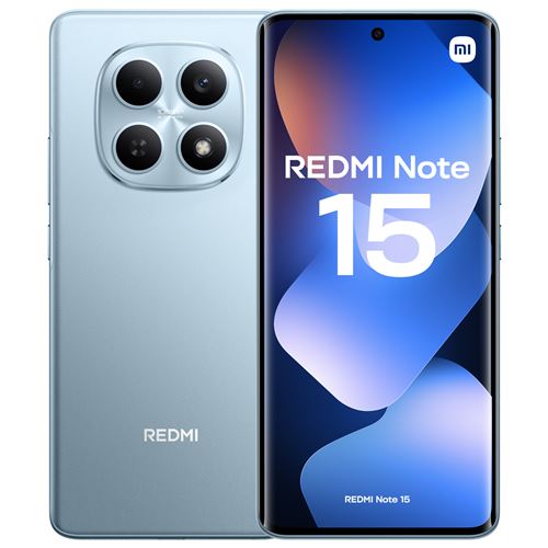 Smartphone Xiaomi Redmi Note 15 6,77"" Double nano SIM 256 Go Bleu État correct - Xiaomi reconditionné disponible sur Fnac
