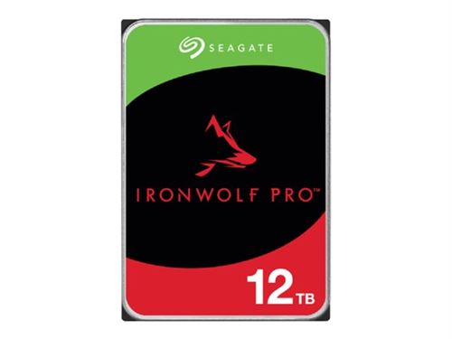 Seagate IronWolf Pro ST12000NT001 - Disque dur - 12 To - interne - 3.5"" - SATA 6Gb/s - 7200 tours/min - mémoire tampon : 256 Mo - avec 3 ans de Seagate Rescue Data Recovery État correct - N/A reconditionné disponible sur Fnac