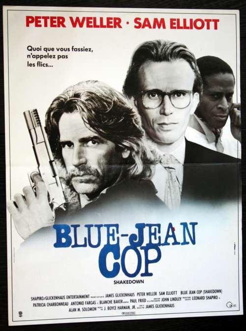 Blue-Jean Cop (Shakedown) - 1988 - Peter Weller - 40x60cm - Affiche de cinéma originale pliée État correct - N/A reconditionné disponible sur Fnac