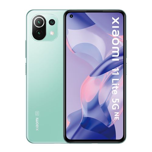 Smartphone Xiaomi 11 Lite 6,55"" 5G 128 Go Double SIM Vert Nouvelle Edition État correct - Xiaomi reconditionné disponible sur Fnac