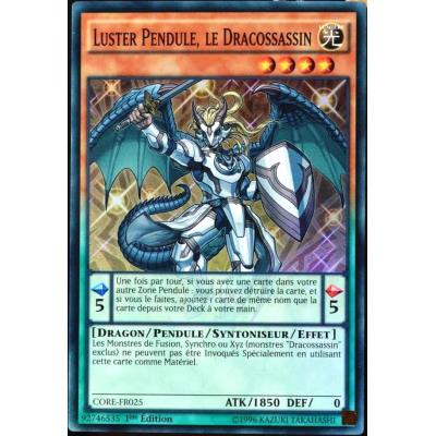 carte YU-GI-OH CORE-FR025 Luster Pendule, Le Dracossassin NEUF FR État correct - Yu-Gi-Oh! reconditionné disponible sur Fnac