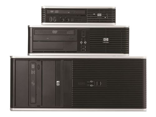 HP Compaq Business Desktop dc7900 - CMT Core 2 Duo E8400 - RAM 2 Go - HDD 160 Go - DVD SuperMulti - GMA 4500 - Gigabit Ethernet - Vista Professionnel - moniteur : aucun État correct - Hewlett-Packard reconditionné disponible sur Fnac