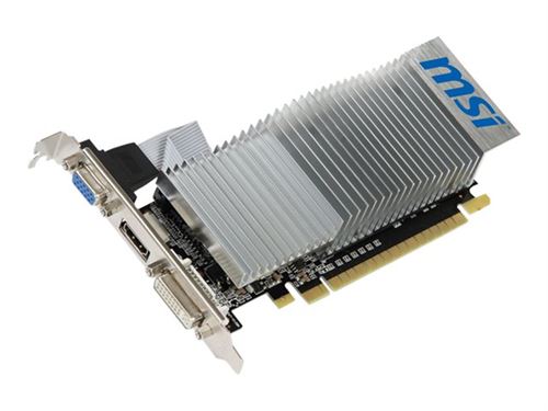 MSI N210-MD1GD3H/LP - Carte graphique - GF 210 - 1 Go DDR3 - PCIe 2.0 x16 profil bas - DVI, D-Sub, HDMI État correct - N/A reconditionné disponible sur Fnac