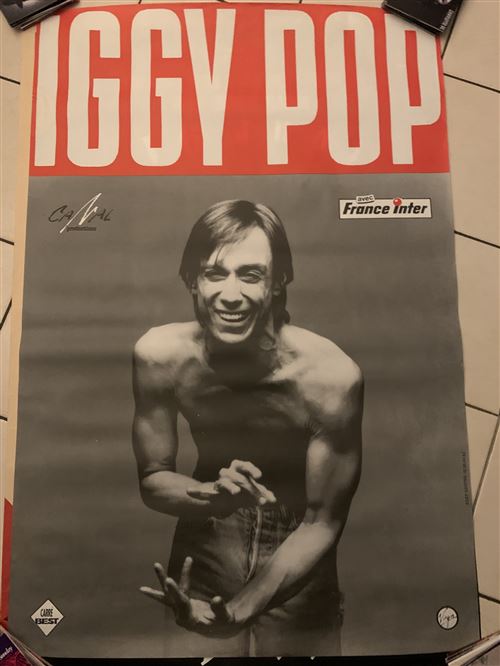 Iggy Pop - French Promo - 80x120cm - Affiche État correct - N/A reconditionné disponible sur Fnac