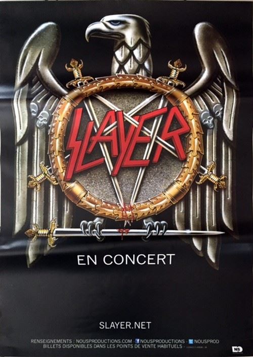 Slayer - 70x100 cm - AFFICHE / POSTER État correct - N/A reconditionné disponible sur Fnac