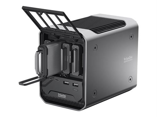 Station d'accueil pour lecteur de cartes SanDisk Professional PRO-DOCK 4 Gris État correct - SanDisk Professional reconditionné disponible sur Fnac