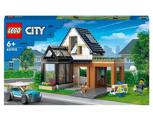 LEGO® City 60398 La maison familiale et la voiture électrique État correct - Lego City reconditionné disponible sur Fnac