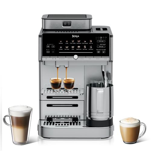 Expresso broyeur Ninja Auto Barista Pro AE1052EU Inox État correct - Ninja reconditionné disponible sur Fnac