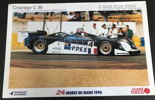 Acheter 24H du Mans - 1996 - Courage C36 - AFFICHE État correct - 29,99 € 24H du Mans - 1996 - Courage C36 - AFFICHE État correct - N/A reconditionné disponible sur Fnac