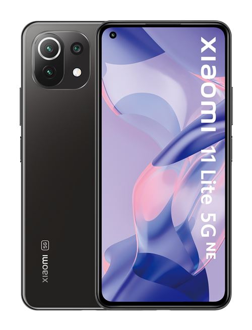 Smartphone Xiaomi 11 Lite 6,55"" 5G 128 Go Double SIM Noir Nouvelle Edition État correct - Xiaomi reconditionné disponible sur Fnac