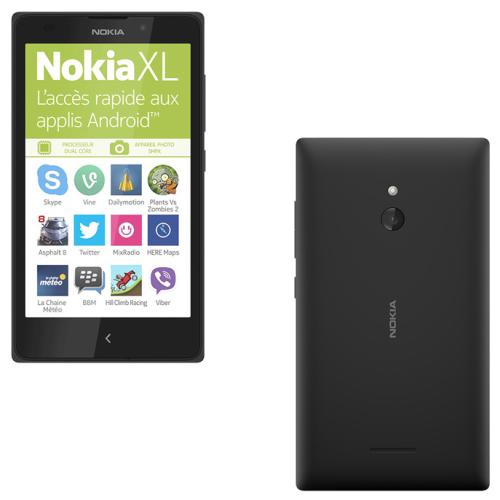 Smartphone Nokia XL, Double SIM, 4 Go, Noir État correct - Nokia reconditionné disponible sur Fnac