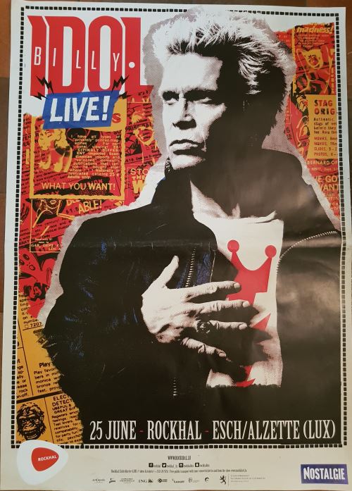 Billy IDOL - Tour 2018 - AFFICHE État correct - N/A reconditionné disponible sur Fnac