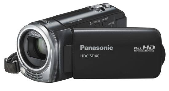 Panasonic HDC-SD40 - Caméscope - 1080i - 1.5 MP - 16.8x zoom optique - carte Flash - noir État correct - Panasonic reconditionné disponible sur Fnac