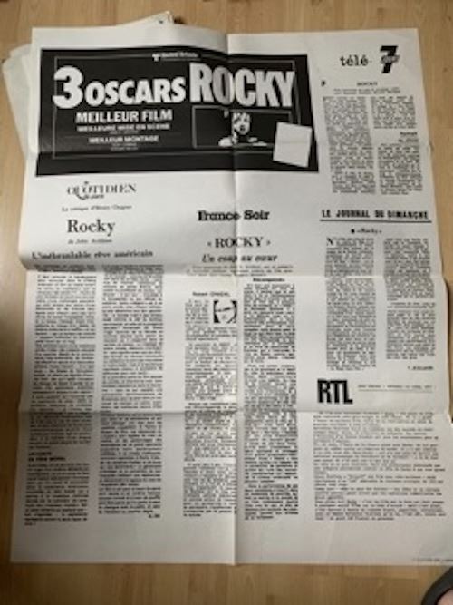 ROCKY - Press Revew - 70x100cm - Affiche de cinéma originale pliée État correct - N/A reconditionné disponible sur Fnac